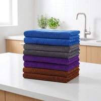 Thick Microfiber Cloth and Microfibre Cloth 30x30 cm, Absorbent Microfibre Towel for Car Washing, Glass and Kitchen Cleaning Tool