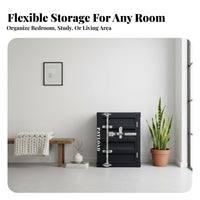 Shipping Container Nightstand manufacturing-inspired design Bedside Nightstand Lockable