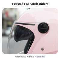 Motorcycle Half Helmet Four-Season Half Face Helmet Lightweight Design for Commuters, Moped Motorcyclist S, Daily Commuting, Weekend Cruising, Outdoor