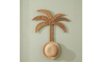 Rattan Palm Wall Rack Handmade Palm Tree Wall Hook Decorative Home Decor for Entryway, Hallway, Bedroom