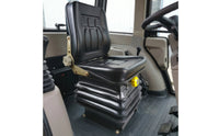Cushioned Loader Seat with Vinyl Surface Heavy Duty Forklift Seat with Padded Backrest for Equipment Owners, Loaders, Forklifts