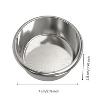 Stainless Steel Coffee Strainer Basket Round Cup Shape Portafilter Basket Reusable for Restaurants, Tea Shops