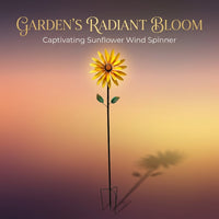 Solar Wind Spinner Outdoor Metal Garden Windmills Layer Decor with Stake, 160cm Tall Patio Yard Sculpture