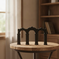 Miniature Arch Baroque Miniature Backdrop with Columns Carved Arch Backdrop for Photo Backdrops