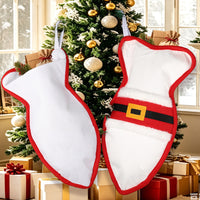 Bone-Shaped Christmas Stocking Pet Gift Sock
