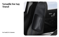 Side Organizer Multi-Functional Vehicle Seat Side Pocket Easy to Install Hanging Automotive Organizer Pouch for Ride-Sharing Drivers, Road Trips