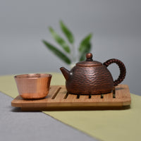 Tongcheng Copper Art Factory Direct Thick Pure Copper Teapot Handmade Small Copper Kettle Hammered Antique Tea Pot
