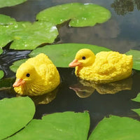 可爱仿真小鸭子水池鱼缸户外池塘装饰浮水小黄鸭摆件水上漂浮摆件