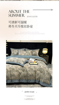 秋冬季加厚牛奶绒四件套双面绒保暖法兰绒珊瑚绒数码印花床上用品