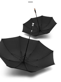 Customizable Long-Handle Umbrella with Gold-Plated Handle