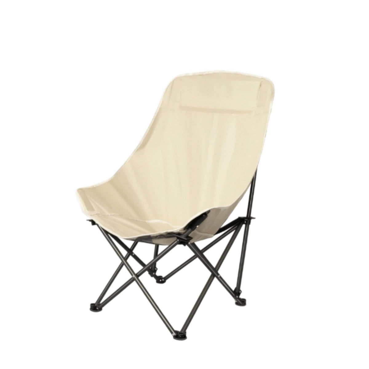 High-Back Folding Moon Chair Sturdy Moon Chair Long-Lasting Furniture Stable for Picnics