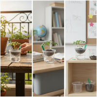 30 Pieces Self-Watering Seedling Cup with Dome Transparent for Teachers