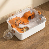Large Hamster Cage for Hamsters, Modern Style Rectangular Hamster Villa, Detachable Bin for Indoor Use, Easy-to-clean dwelling for Friends