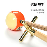 Topo Sports Billiard Cue Rest Cross Fork High and Low Fork Black Eight Snooker Copper Cross Cue Head