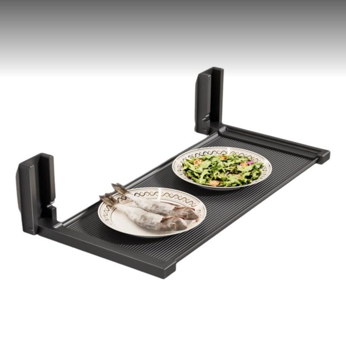 Foldable Suction Kitchen Organizer Rack, Wide Shelf