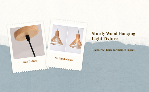 Dimmable LED hardwood chandelier