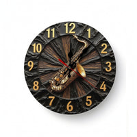 3D Wall Clock Easy-to-Read Clock with 3D Relief Decorative for Bedroom, Office