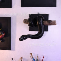 Resin Python Snake Hanging Ornament for Home and Garden Decor