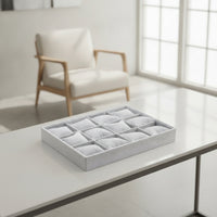 Watch Tray with Pillows Rectangular Jewelry Tray with Pillows Velvet Organizer for Jewelers, Collectors, Retail Counters, Dressing Tables