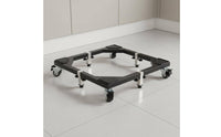 Adjustable Mobile 360-Degree Rotating Degree Swivel Wheels Rolling Appliance Simple Setup to Assemble Laundry Appliance Stand for Home