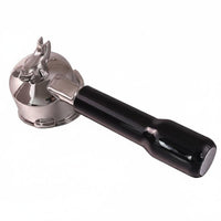 Coffee Maker Handle Espresso Machine Accessory Portafilter Solid Wood Grip Stainless Steel Double Spout Filter Mesh Ergonomic Design Suitable for Home Use Cafe