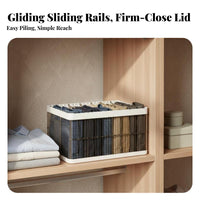 Clothes Storage Container Transparent Wardrobe Divider Box No Assembly Required