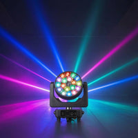 4 in 1 Moving Head Light with Bee-Eye Lens Pivoting RGBW LED Stage Light Beam Lighting Digital Multiplex for Performers, Dance Floors, Taverns, Weddings