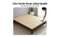 Anti-Sagging Foldable Slatted Bed Board Glueless Construction Bunkie Board Low height Mattress Support Breathable for Seniors, Parents, Homeowners