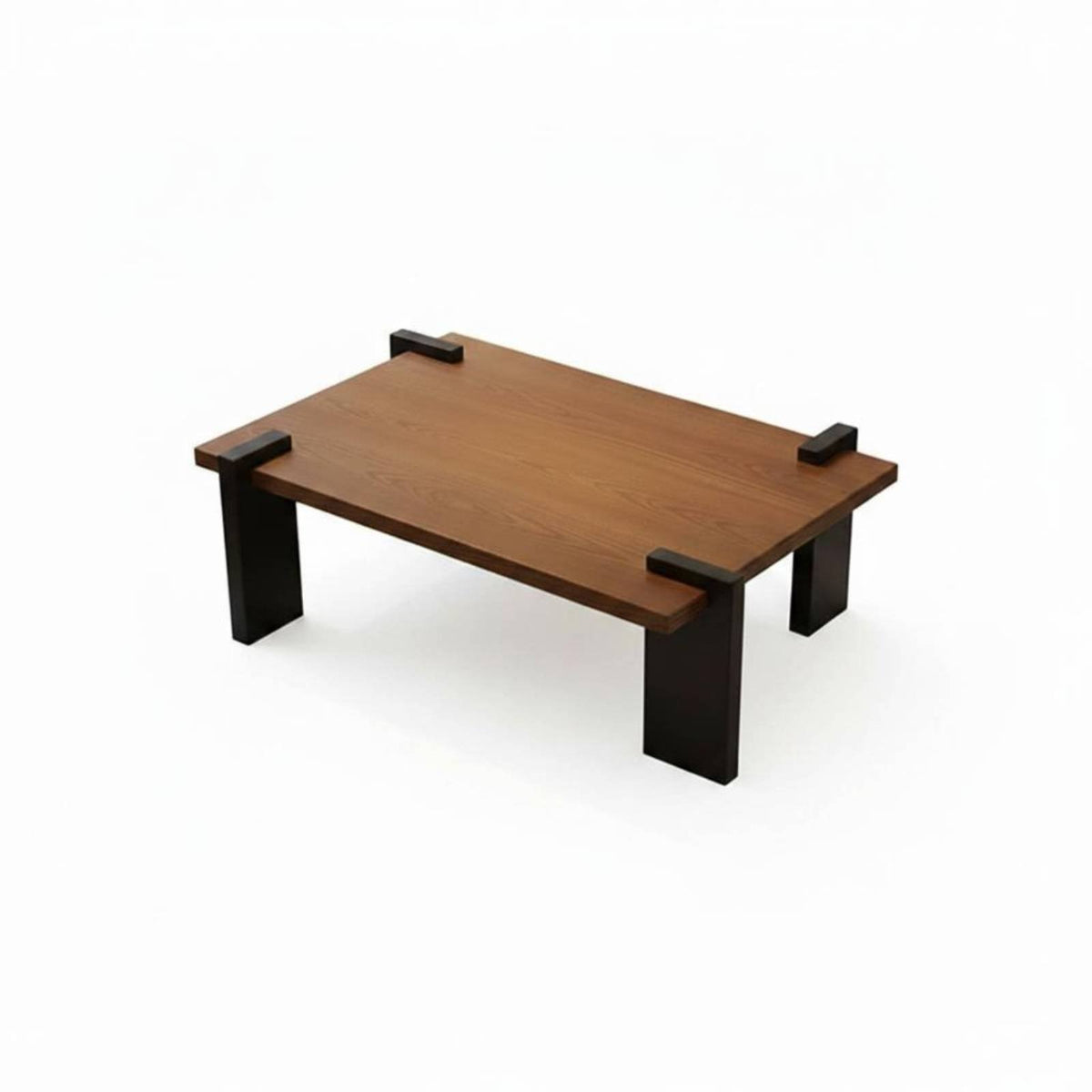 Irregular-Shaped Wooden Table Modern Design Home Furniture Sturdy Legs Minimalist Aesthetic for Apartment Dwellers, Lounge Area