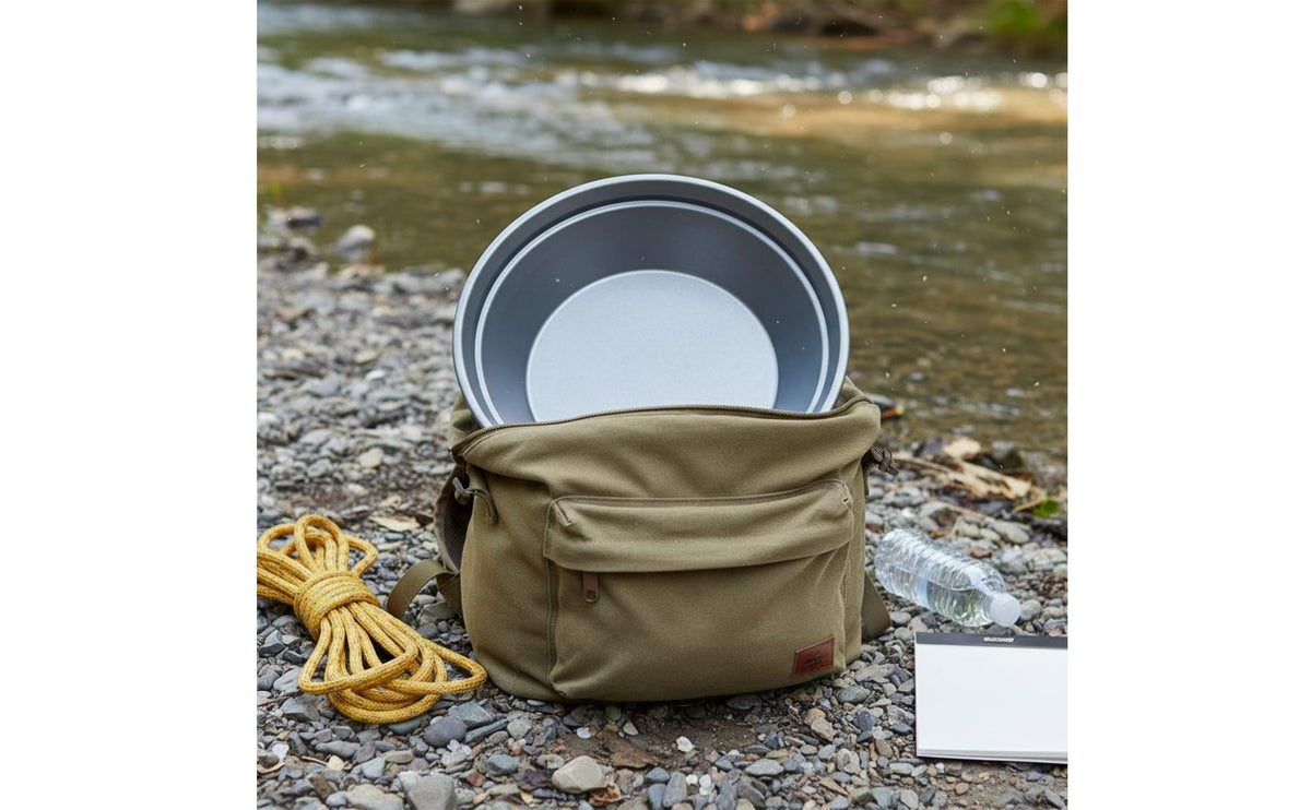 Galvanized Gold Pan Rust Resistant Gold Prospecting Pan for Hobbyists, Beginners