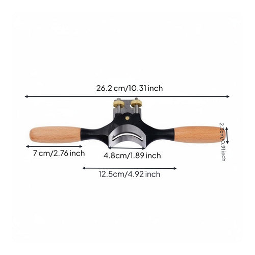 Concave Spokeshave Rounding Plane Ergonomic Handles for Woodworkers