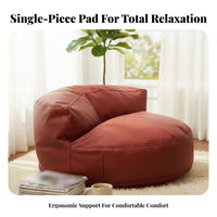 Caterpillar Lounger Integrated Spine Support Padded Floor Lounger Multi-Functional Plush Fabric for Teens, Kids, Balcony