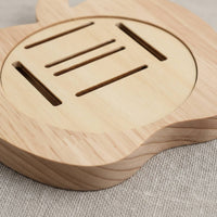 Apple Wall Rack Cutout Slots House Decoration