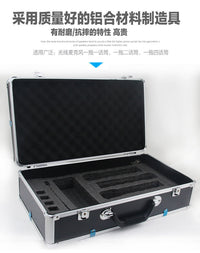 一拖二一拖四无线话筒铝箱麦克风铝合金箱子手提航空箱防震加固款.