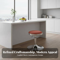 Adjustable Pedestal Stool With Footrest Adjustable Swivel Stool Non-Slip Base