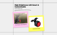 Brake-sensing bike light auto on