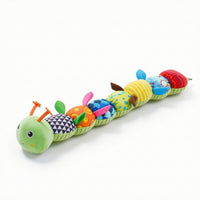 Caterpillar Toy with Embroidered Face Cushioned Caterpillar Stuffed Toy Soft Sensory-Friendly for Infants, Tummy Time