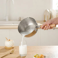 Baby Food and Milk Pan Made of SUS304 Stainless Steel Pot, Small Saucepan for Electric Hobs and Stoves, Multi-purpose Pot, Pan Induction Base