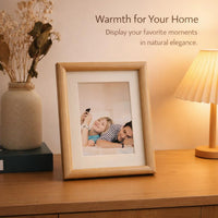 A4 Wooden Picture Frame, 6x4 Wooden Photo Frame, Modern Minimalist Desktop Display Frame, Study Room Decor, MDF Wood Frame, Wall Mount Frame