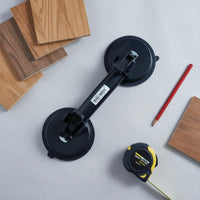 Heavy Duty Double Suction Cup Floor Tightener Quick Release Levers Wood Floor Seam Puller for DIY Enthusiasts, Home Renovation