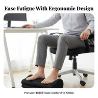 Improves Posture Under-Desk Footrest Non-Slip Design Angled Under-Desk Rest Padded pad Footstool Massage Surface for Remote Workers, Children, Shorter Individuals, Home, Study Area, Living Room, Gaming Setup