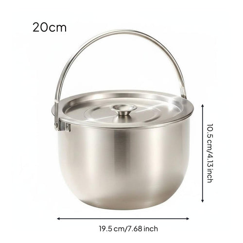 Oil Filter Pot with Lid Filtering Design Stainless Steel Oil Pot Easy to Clean