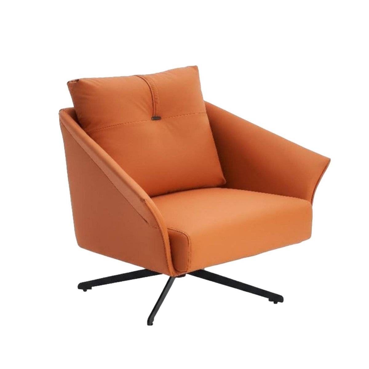 Upholstered rotating Armchair Italian design Lounge Chair Modern Design Comfortable for Interior Designers, Bedroom, Home Office