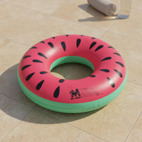 High Buoyancy Fruit Design Swim Circle Long-Lasting PVC Material Fruit Design Pool Inflatable Heavy Duty Watermelon Swim Circle Portable for Children, Adults, Beach, Water Party