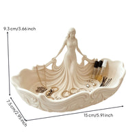Jewelry Tray Draped Relief Trinket Dish Versatile Storage for Entryway