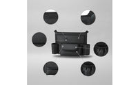 Adjustable Center Console Organizer Hanging Car Purse Holder Easy to Install Car Storage Bag with Pockets Leather for Drivers, Commuters
