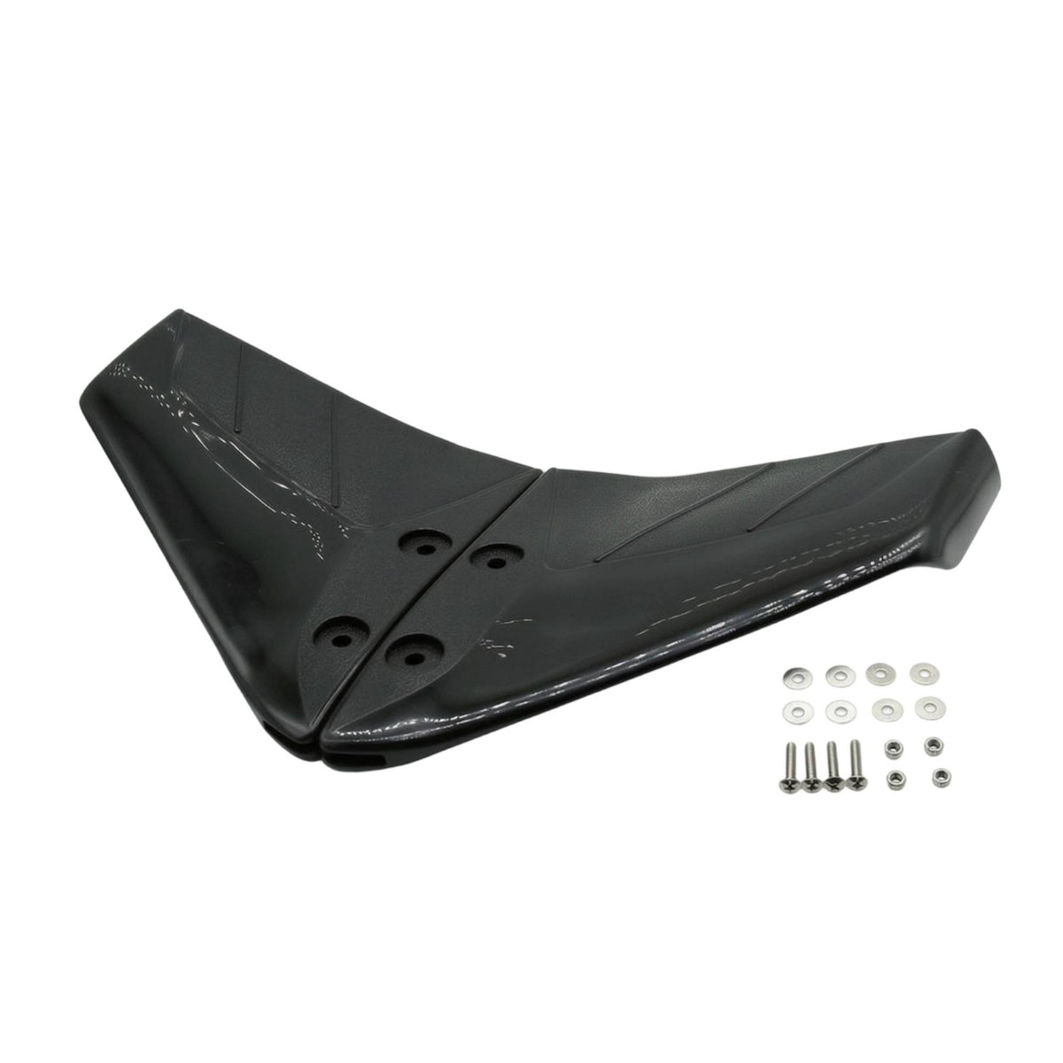 Carbon-Fiber-Style Outboard Hydrofoil Stabilizer Curved Marine Hydrofoil Wing Easy to Install Boat Stabilizer Fin Streamlined