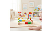 Threepath Bead Mazes Fine Motor Skills Wooden Bead Mazes Sensory Development Wooden Activity Toy for Young Children, Playroom