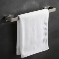 SUS304 Stainless Steel Towel Rack No-Drill Bathroom Towel Bar Self-Adhesive Hardware Rustproof for Renters, Lavatory, Rv