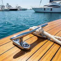Mirror Polished Dock Cleat Extended for Yachts, Docks
